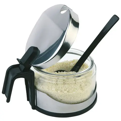 Distributeur &agrave; parmesan ECONOMIC, verre/acier inoxydable - Aps photo du produit
