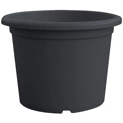 Pot de fleurs Basic round - diam&egrave;tre 400 mm - Anthracite - Tera photo du produit