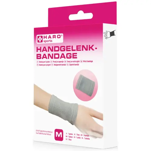 Bandage sportif 'Poignet', taille: M, gris - Haro photo du produit