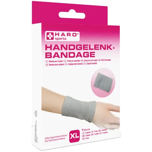 Bandage sportif 'Poignet', taille: M, gris - Haro photo du produit