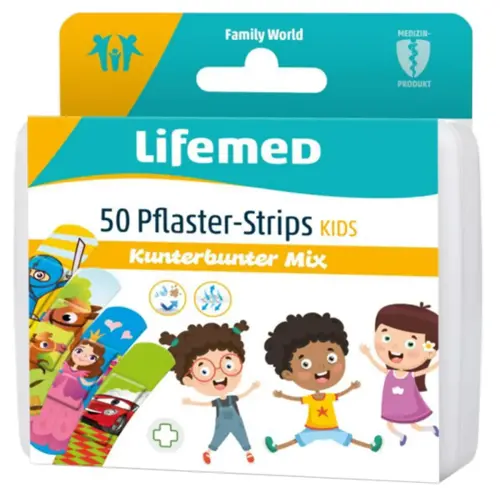 Pansement pour enfants 'Mix', boîte de 50 - Lifemed photo du produit