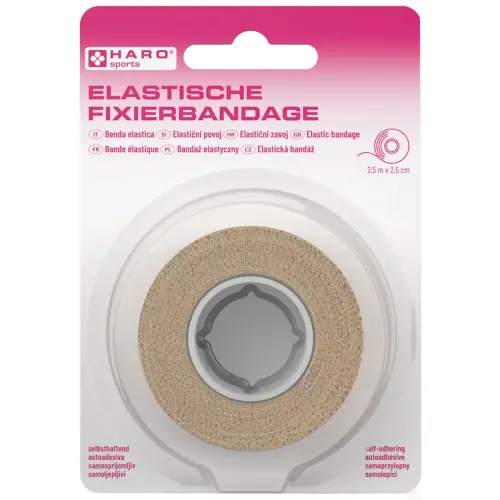 Bande de fixation &eacute;lastique, 25 mm x 2,5 m, orange - Haro photo du produit