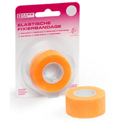Bande de fixation &eacute;lastique, 25 mm x 2,5 m, orange - Haro photo du produit