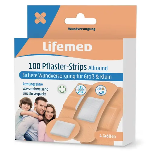 Pansements 'Allround', pack de 50, couleur chair - Lifemed photo du produit