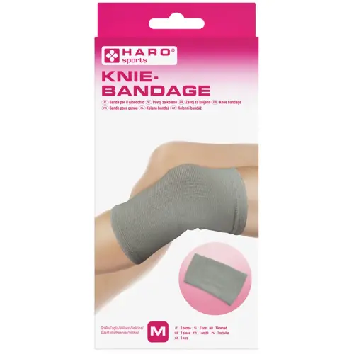 Bandage sportif 'Genou', taille: L, gris - Haro photo du produit