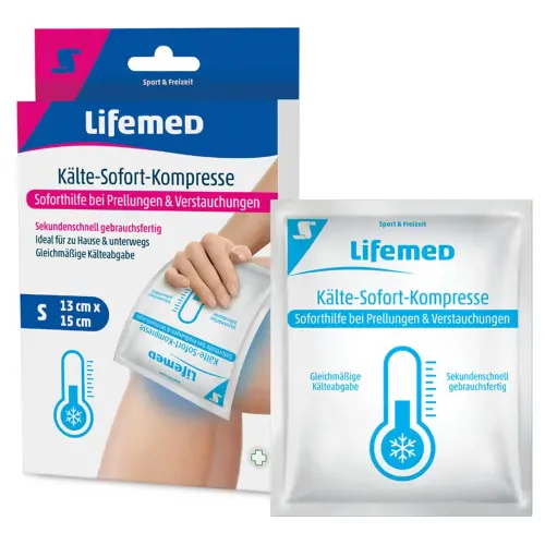 Compresse de froid instantané, 150 x 130 mm, blanc - Lifemed photo du produit
