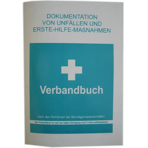 Carnet de premiers secours LEINA, format A5, couleur : blanc/vert - Leina-Werke photo du produit
