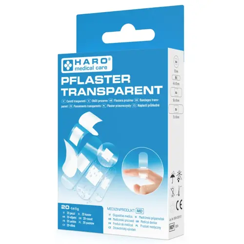 Pansement transparent, hydrophobe, pack de 20 - Haro photo du produit