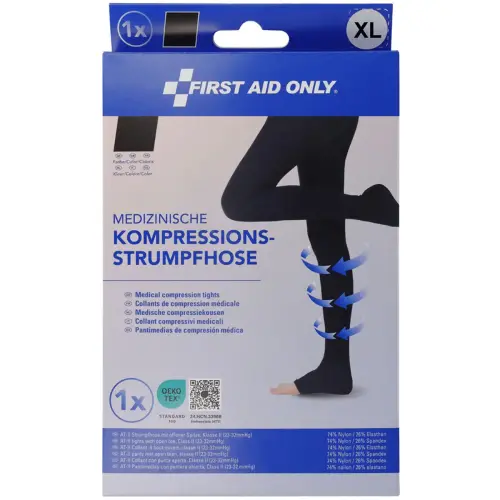 Collants de contention, M, noir - First Aid Only photo du produit