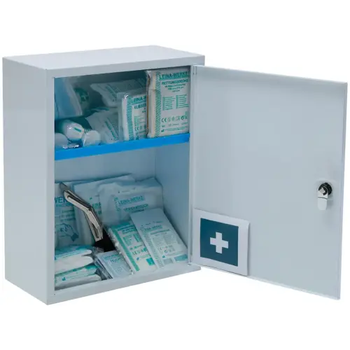 Armoire de premiers secours norme DIN 13157 blanc nacr&eacute; - Leina-Werke photo du produit