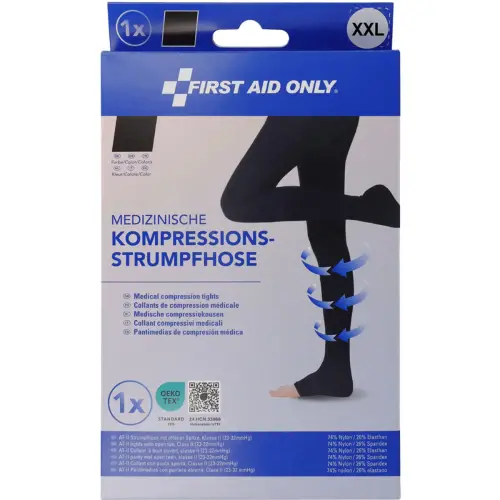 Collants de contention, XL, noir - First Aid Only photo du produit