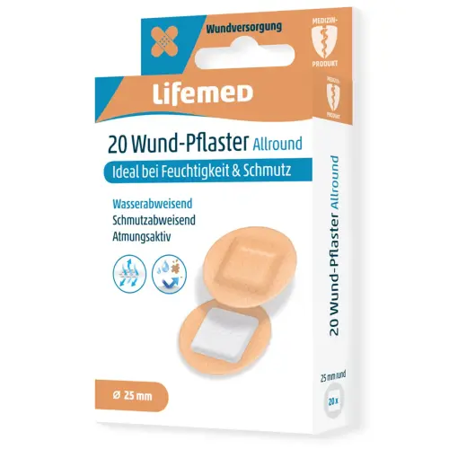 Pansement 'Allround', rond, ton chair - Lifemed photo du produit