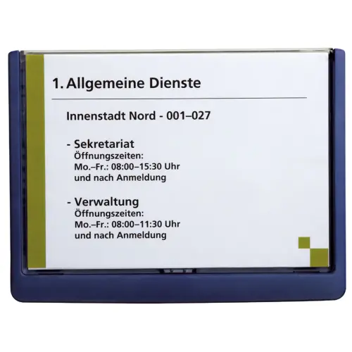 Plaque de porte CLICK SIGN, format A5, blanc - Durable photo du produit
