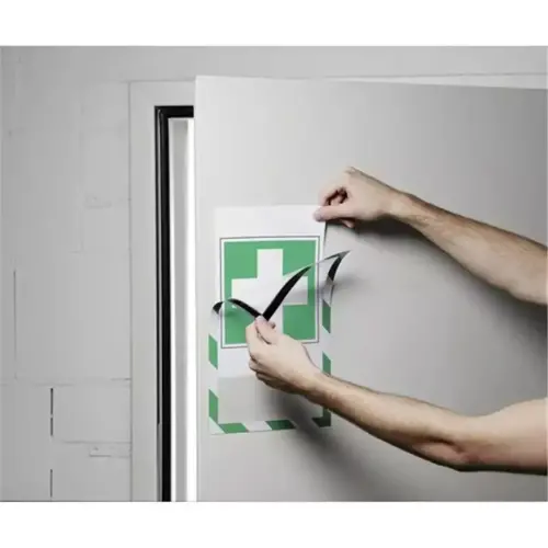 Cadre magnétique SECURITY, format A4, vert/ blanc - Durable photo du produit