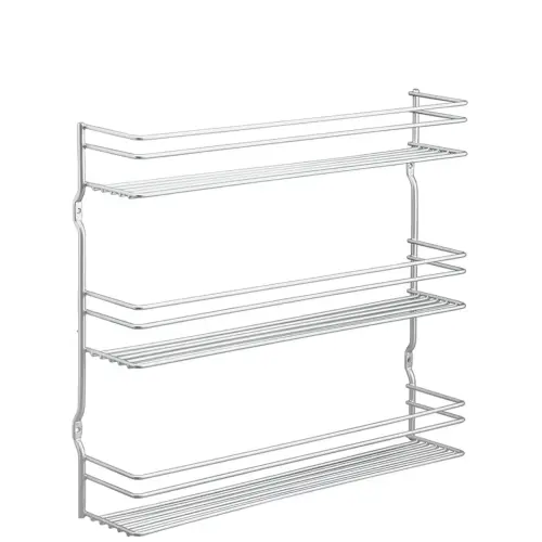 Étagère à épices Pepito 3, 3 niveaux, argent - Metaltex photo du produit