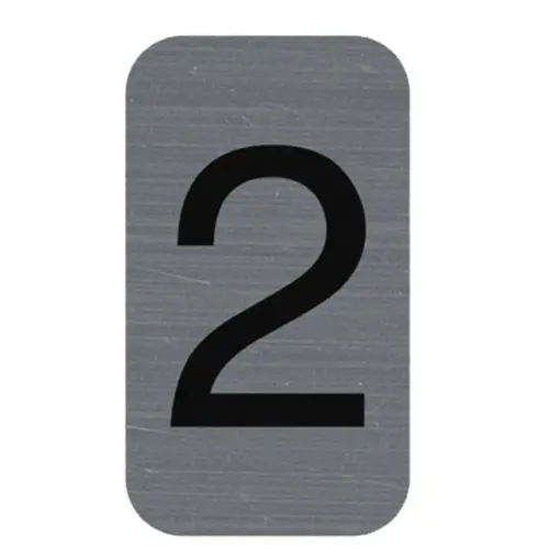 Plaque de signalisation chiffres « 3 » - 25 x 44 mm - Exacompta photo du produit