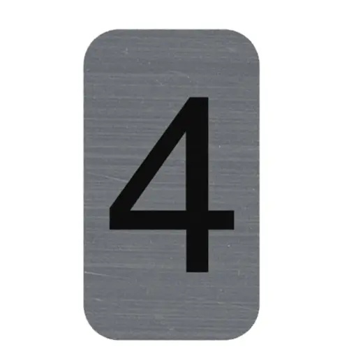 Plaque de signalisation chiffres « 3 » - 25 x 44 mm - Exacompta photo du produit