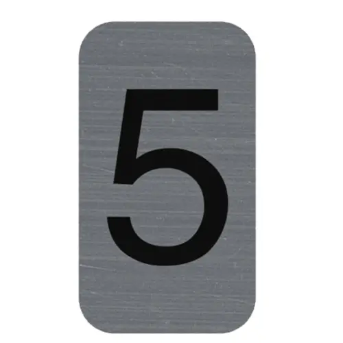 Plaque de signalisation chiffres « 3 » - 25 x 44 mm - Exacompta photo du produit
