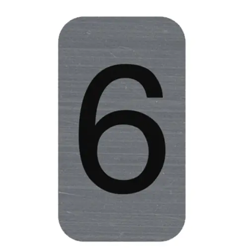 Plaque de signalisation chiffres « 3 » - 25 x 44 mm - Exacompta photo du produit