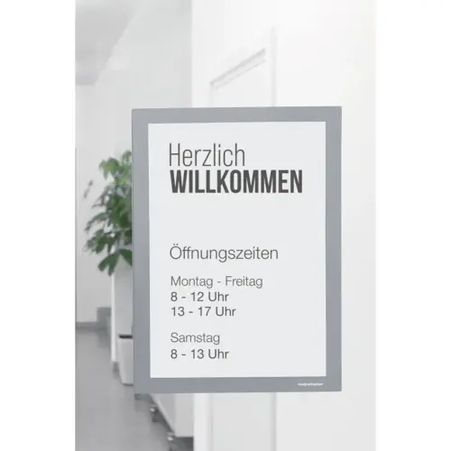 Cadre d'affichage magnetofix, A3, noir - Magnetoplan photo du produit