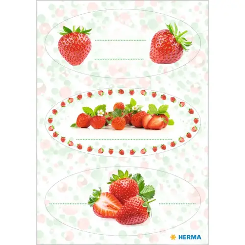 Etiquette de confiture Couronnes de fruits, 76 x 35 mm - Herma photo du produit