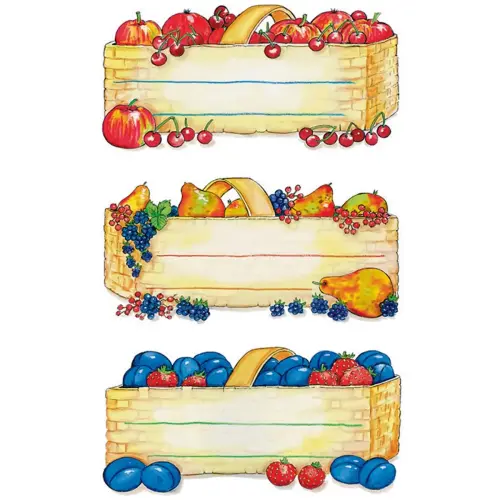 Etiquette de confiture Couronnes de fruits, 76 x 35 mm - Herma photo du produit