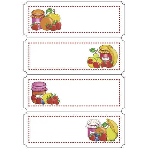 Etiquette de confiture Couronnes de fruits, 76 x 35 mm - Herma photo du produit