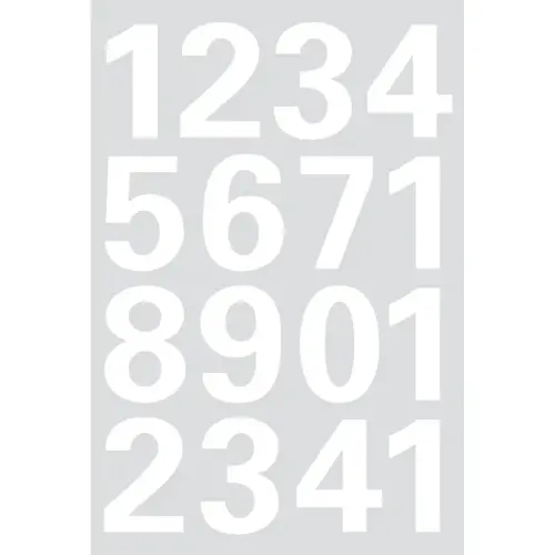 Stickers chiffres 0-9, film en blanc - Herma photo du produit