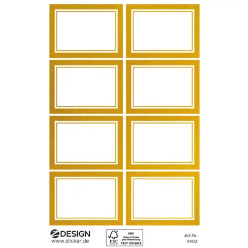 Étiquette, cadre doré, 38 x 24 mm - Avery Zweckform photo du produit