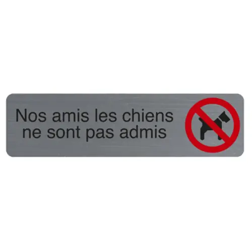 Plaque de signalisation 'Nos amis les chiens' - Exacompta photo du produit