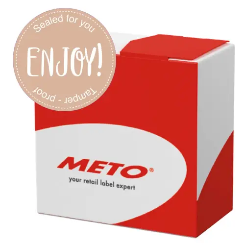 Etiquette autocollante 'Enjoy - Sealed for you' - Meto photo du produit