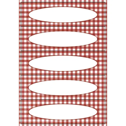 Étiquette de cuisine Bocaux, 76 x 35 mm, en couleurs - Herma photo du produit