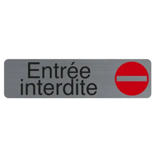 Plaque de signalisation « Entrée interdite » - Exacompta photo du produit