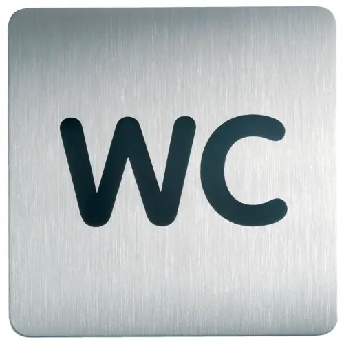 Pictogramme PICTO 'WC Hommes', carré, en acier - Durable photo du produit