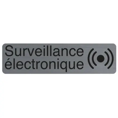 Plaque de signalisation « Surveillance électronique » - Exacompta photo du produit