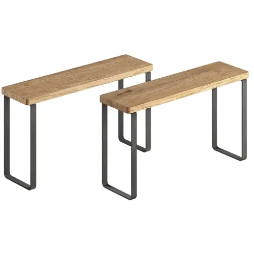 &Eacute;tag&egrave;re &agrave; &eacute;pices York LAVA, 1 niveau, set de 2 - Metaltex photo du produit