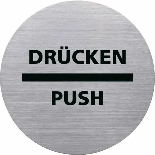 Pictogramme de porte "Poussez" - Helit photo du produit