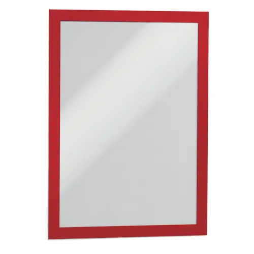 Cadre d'affichage magnétique DURAFRAME, A4, rouge - Durable photo du produit