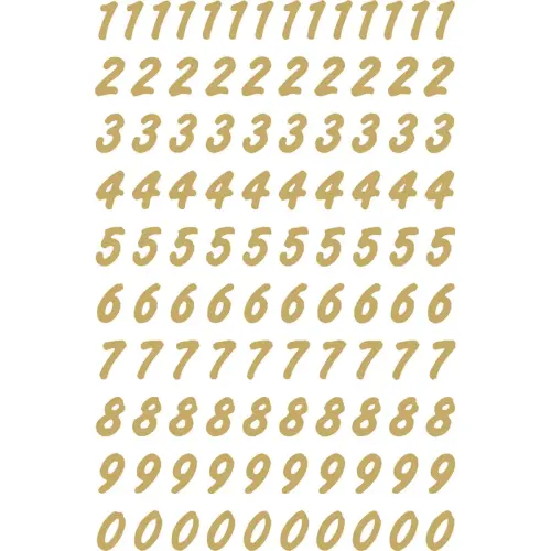 Stickers chiffres 0-9, film transparent - Herma photo du produit