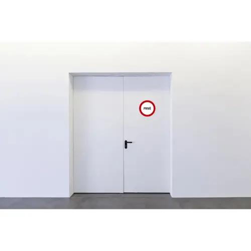 Panneau de signalisation 'D&eacute;fense de stationner' - Exacompta photo du produit