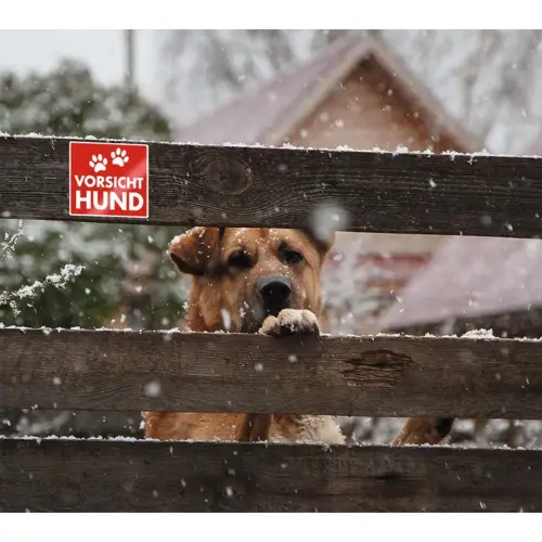 Étiquettes d'avertissement « Attention chien » - Herma photo du produit