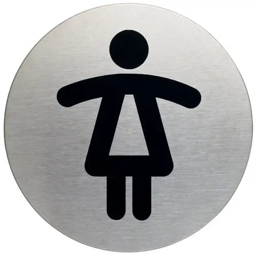 Pictogramme 'WC Femmes & Hommes', diamètre: 83 mm - Durable photo du produit