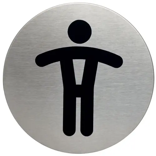 Pictogramme 'WC Femmes & Hommes', diamètre: 83 mm - Durable photo du produit