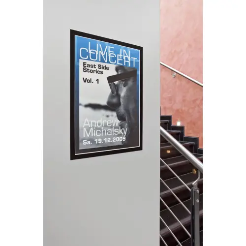 Cadre d'affichage magnétique DURAFRAME A3 rouge - Durable photo du produit