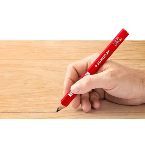 Crayon de charpentier 'moyen', ovale, marron rouge - Staedtler photo du produit