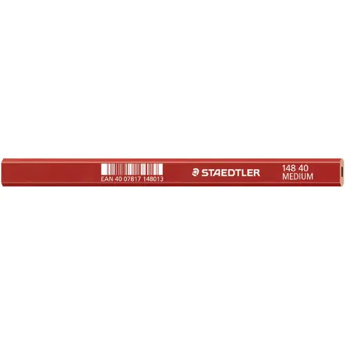 Crayon de charpentier 'moyen', ovale, marron rouge - Staedtler photo du produit
