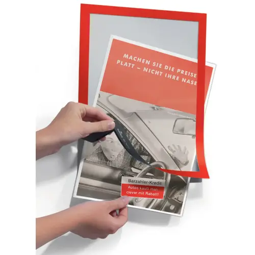 Cadre d'affichage magnétique DURAFRAME, A4, vert - Durable photo du produit