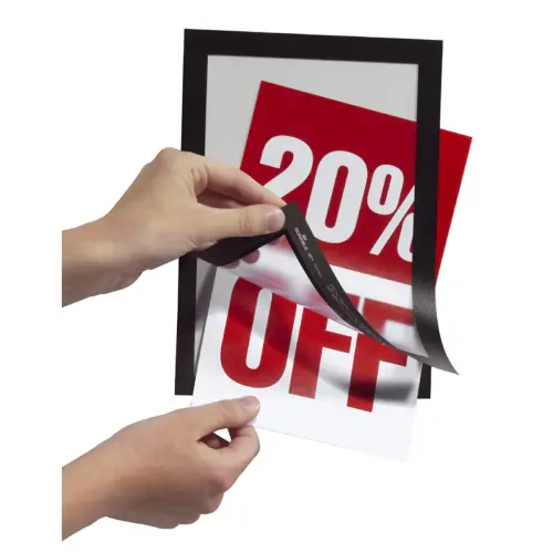 Cadre d'affichage magnétique DURAFRAME, A5, argent - Durable photo du produit