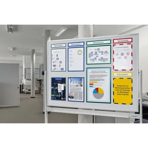 Cadre d'affichage magnétique magnetofix, A4 - Magnetoplan photo du produit