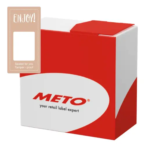 Etiquette autocollante 'Enjoy - Sealed for you' - Meto photo du produit